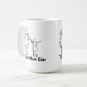 Mug Deux Tons Meilleure Maman, 15 oz (Devant gauche)