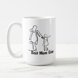Mug Deux Tons Meilleure Maman, 15 oz