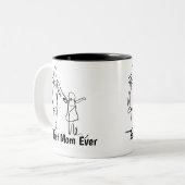 Mug Deux Tons Meilleure Maman du Monde, 0,45 l (Devant gauche)