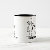Mug Deux Tons Meilleure Maman du Monde, 0,45 l (Centre)