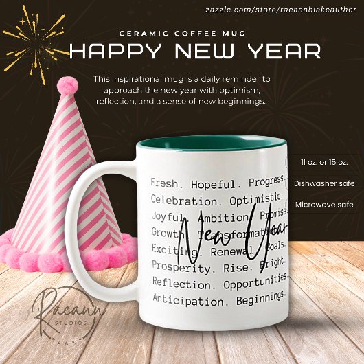 Mug deux tons pour sentiments inspirants de Nouvel