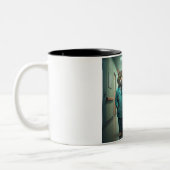 Mug Deux Tons Répondants Félin (Gauche)