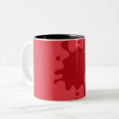Mug deux tons Rouge Tomate Personnalisé (Devant gauche)