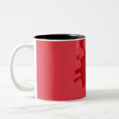 Mug deux tons Rouge Tomate Personnalisé (Gauche)