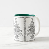 Mug Deux Tons Sapin de Noël (Devant droit)