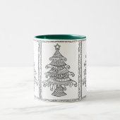 Mug Deux Tons Sapin de Noël (Centre)