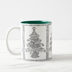 Mug Deux Tons Sapin de Noël