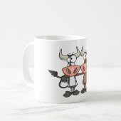 Mug Deux vaches de dessin animé (Devant gauche)