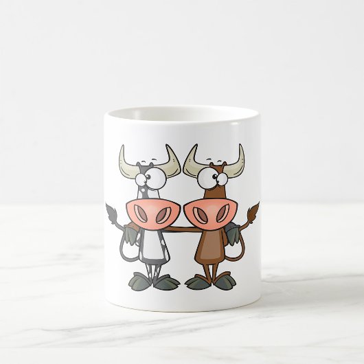 Mug Deux vaches de dessin animé