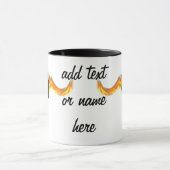 Mug Deux Vélos hors route avec flammes (Centre)