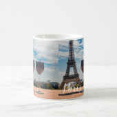 Mug Deux verres de vin avec la tour Eiffel (Centre)