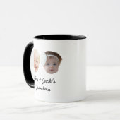 Mug Deux visages de bébé Visage photo personnalisée Gr (Devant gauche)