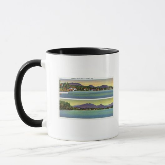 Mug Deux vues sur le lac Flower (Gauche)