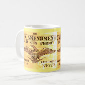 MUG DEUXIÈME AMENDEMENT PERMIS D'ARMES À FEU (Devant gauche)