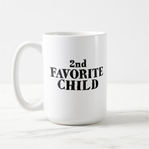 Mug Deuxième enfant drôle préféré frère fils fille 