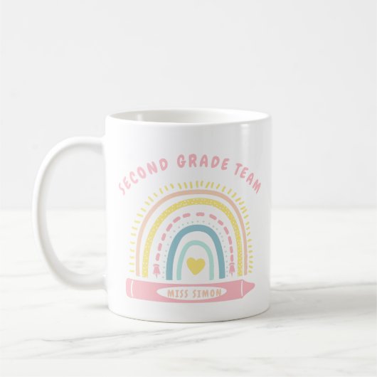 Mug Deuxième équipe de 2e année professeur de groupe R (Gauche)