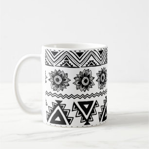 Mug Deuxième ethnie tribale, motif sans coutures.