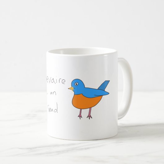 Mug Dev est une boue à tête d'air (Devant droit)