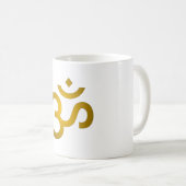 Mug Devanagari om - Blanc (Devant droit)