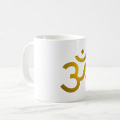 Mug Devanagari om - Blanc (Devant gauche)