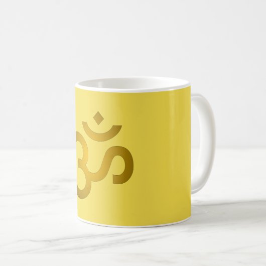 Mug Devanagari om - Canaries (Devant droit)