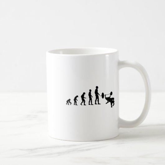 Mug Développé couché Bodybuilding Évolution drôle Forc (Droite)