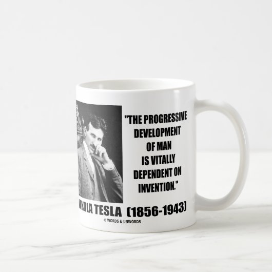 Mug Développement progressif de Nikola Tesla de (Droite)
