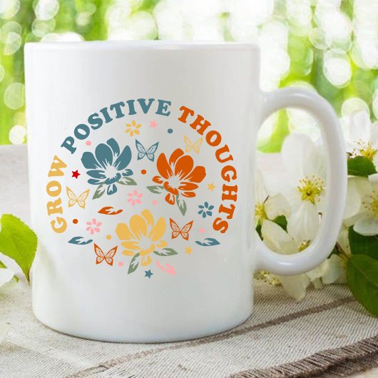 Mug Développer des pensées positives | cadeau d'appréc