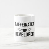 Mug Développeur Caféiné - Conception de café Coding (Centre)
