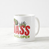 MUG DÉVELOPPEUR DE JEU BADASS - DEV DE JEU (Devant droit)
