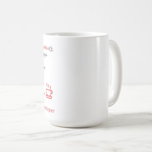 Mug Développeur de logiciel PC Café Codage de boisson  (Devant droit)