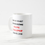 Mug développeur de recettes, génial (Devant gauche)