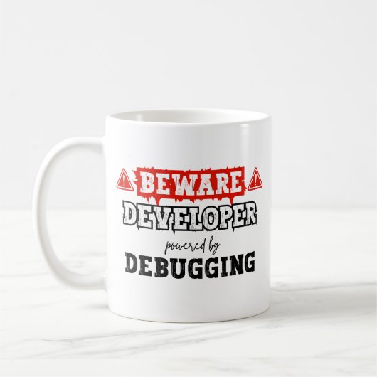 Mug Développeur optimisé par le débogage | Programmati (Gauche)