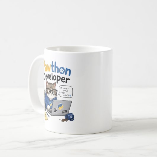 Mug Développeur Python (Devant gauche)