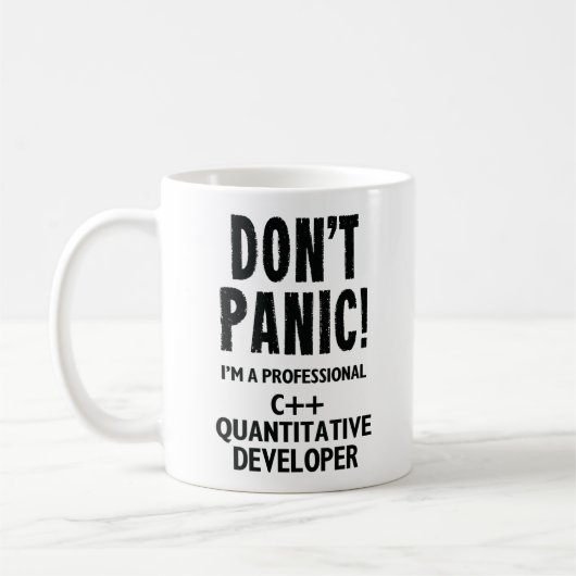 Mug Développeur quantitatif C++ (Gauche)
