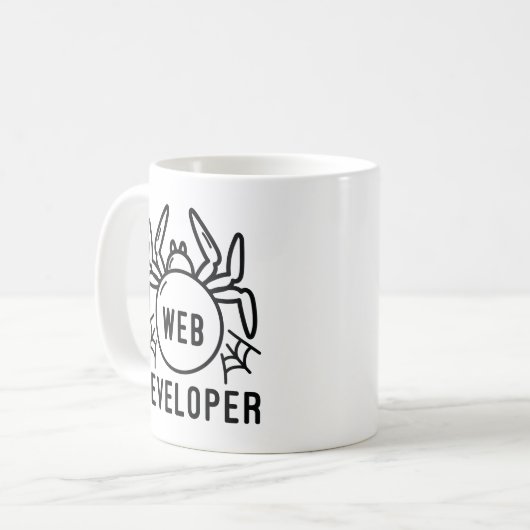 Mug Développeur Web (Devant gauche)