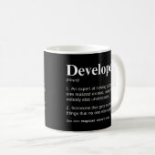 Mug Développeurs et programmeurs Définition de codage (Devant droit)