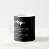 Mug Développeurs et programmeurs Définition de codage (Devant gauche)