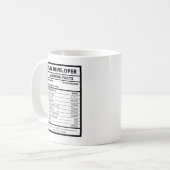 Mug Développeurs Web et programmeurs valeur quotidienn (Devant gauche)