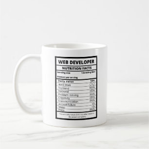 Mug Développeurs Web et programmeurs valeur quotidienn