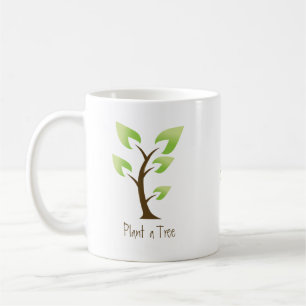 Mug Devenez écolo. Plantez un arbre. Sauvez la