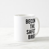 Mug Devenez le résumé de sécurité drôle et sarcastique (Devant droit)