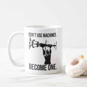 Mug Devenez Une Machine - Drôle Cartoon Strongman Lift