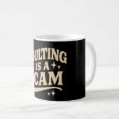 Mug Devenir adulte est une arnaque (Devant droit)