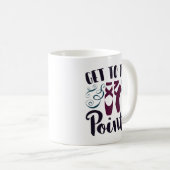 Mug Devenir danseuse de ballet à pointes Ballerine (Devant droit)