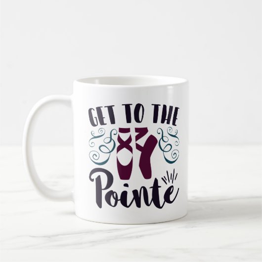 Mug Devenir danseuse de ballet à pointes Ballerine (Gauche)