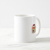 Mug Devenir fou, thème beurre de cacahuète (Devant droit)