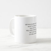 Mug devenir le fils de Dieu - citation spirituelle tas (Devant gauche)