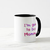Mug Devenir maman - rose et violet (Devant droit)