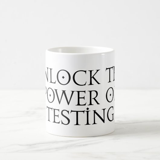 Mug Déverrouiller la puissance de test (Centre)